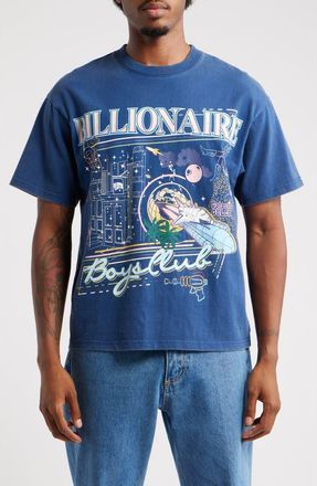 Billionaire Boys Club To the Moon Graphic T-Shirt in Navy Peony at Nordstrom, Size Xx-Large