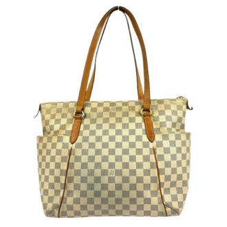 Louis Vuitton Pre-owned Tote Bags, female, White, Size: ONE SIZE Pre-owned Canvas Tote Bag