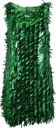 Giulia N. Green Sequin Sheath Dress