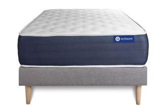Actisom Kit Rete E Materasso Matrimoniale Actimemo Sleep 90x200cm - Spessore : 22cm- Memory Foam - Bilanciato