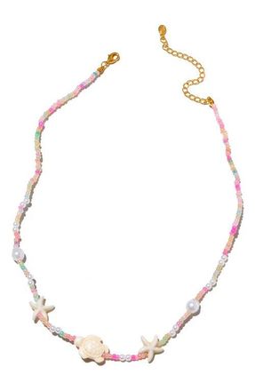 Girls Crew Turtle Bay Beaded Necklace in Gold at Nordstrom