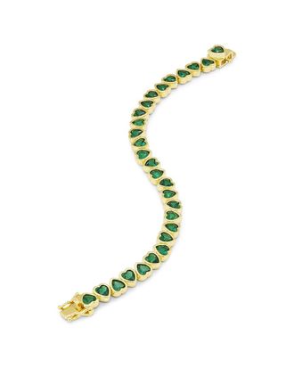 Savvy Cie Jewels 14K Plated Cz Tennis Bracelet