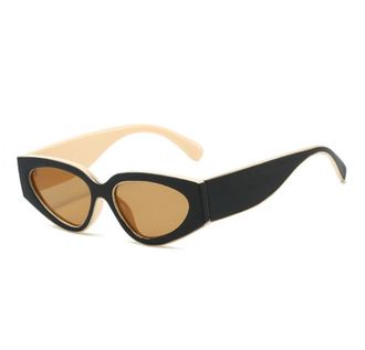 Generic Mens And Womens Vacation Outdoor Sunglasses Commuting Driving Decorative Sun Glasses(Beige)