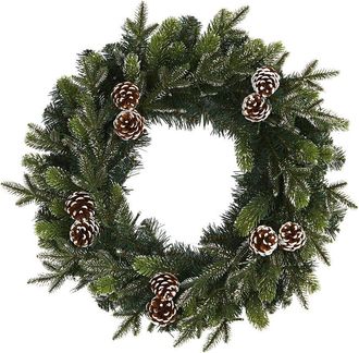 Nearly Natural 24In Snowed Pinecone Artificial Christmas Wreath