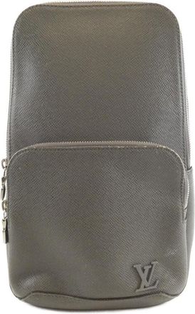 Louis Vuitton Gris Leather Shoulder Bag (Pre-Owned)