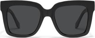 Quay Icy 52mm Gradient Square Sunglasses in Black/Black at Nordstrom Rack