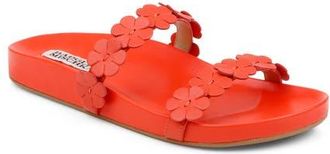 Badgley Mischka Waterbury Slide Sandal in Red Leather at Nordstrom, Size 7.5