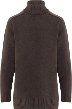 Bruno Manetti Virgin Wool and Cashmere Turtle Neck Sweater