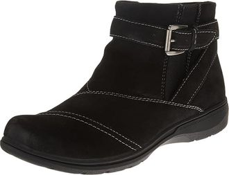 Clarks Womens Carleigh Dalia Ankle Boot, Black Nubuck, 6.5 UK Wide