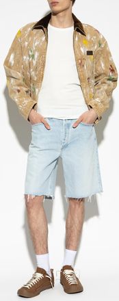 A Gold E Anson Denim Shorts, Mens, Blue