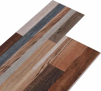 vidaXL Laminas De Suelo De Pvc Autoadhesivas Multicolor 30,5 X 61 Cm Vidaxl