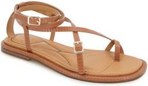 Kenneth Cole Paros Ankle Strap Sandal in Tan Lizard at Nordstrom Rack, Size 9.5