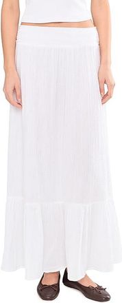 Lilly Pulitzer Enzo Maxi Skirt Cover-Up Womens Swimwear Resort White : XS, Cotton