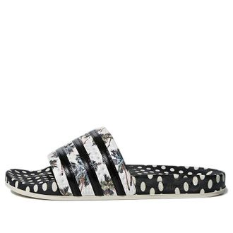 adidas (WMNS) adidas Adilette Slide Black White Silver CM8224