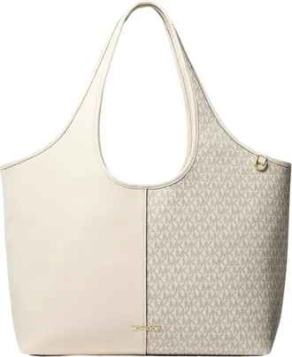 Michael Kors Tassen, Dames, Beige, ONE Size, Polyester, Henly Grote Tote