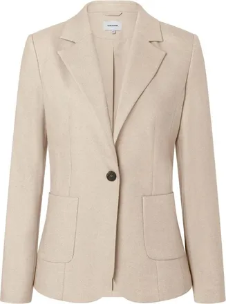 More & More More & More, Jassen, Dames, Beige, 3Xl, Leer, Blazer