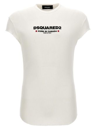 Dsquared2 White Porn in Canada T-shirt