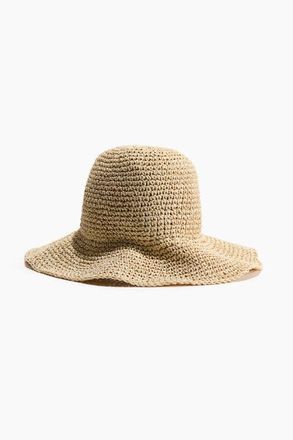 H&M Handmade Straw Hat in Beige at Nordstrom, Size Medium