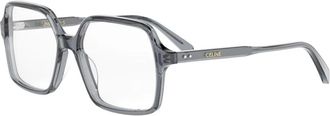 Celine Celine - Dun Geometrisch Montuur - unisex - Accessoires - Grijs - Maat: 55 MM