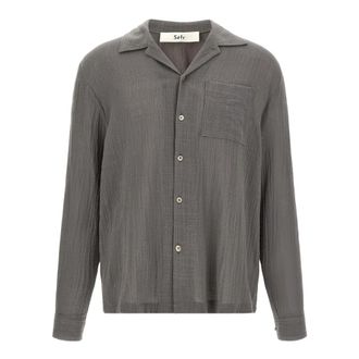 S&eacute;fr Everyday Shirt - Heren - Casual Overhemden - Grijs - M - Katoen - Overhemden