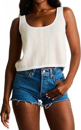 Lisa Todd Sun Kissed Tank Top In White Combo