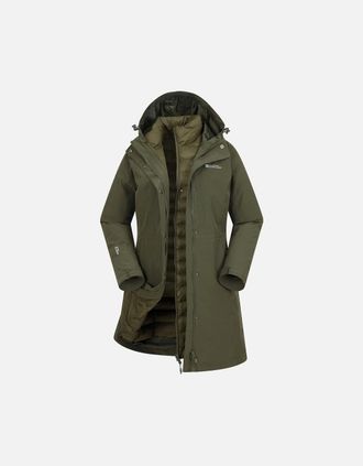 Mountain Warehouse Womens Mountain Warehouse Womens/Ladies Alaskan Long 3 In 1 Jacket - Navy - Size: 10