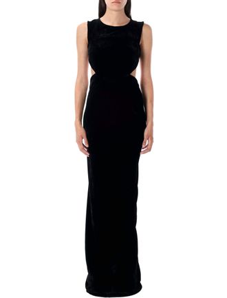 Rick Owens Open Back Cutout Evening Gown