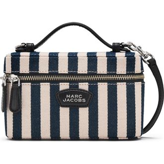 Marc Jacobs The Stripe Canvas Everyday East/West Vanity Bag in Blue Sea Multi at Nordstrom