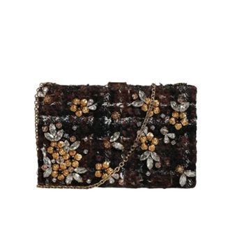 Dolce & Gabbana Pre-owned Fabric shoulder-bags - Dames - Pre-owned - Veelkleurig - Maat: ONE Size Tweed