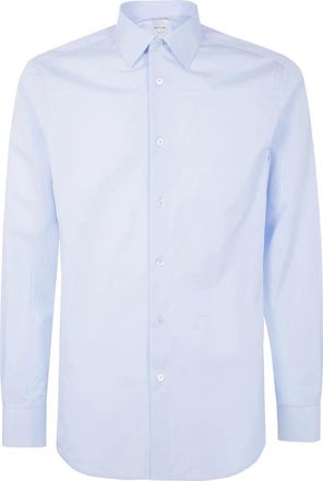 Paul Smith Tailored Fit Shirt - Heren - Zakelijke Overhemden - Blauw - M - Katoen - Overhemden