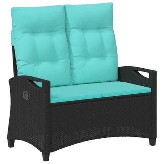 vidaXL Banco De Jard&iacute;n Con Almohada 105 X 60 X 112 Cm Acero Vidaxl