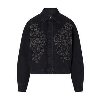 Liu Jo Denim Bodysuit Shirt - Dames - Jassen - Zwart - Maat: XS Denim