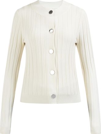 Dreimaster Dreimaster Vest met knopen Dames lichtbeige