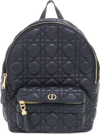 Dior Black Leather Backpack (Pre-Owned)