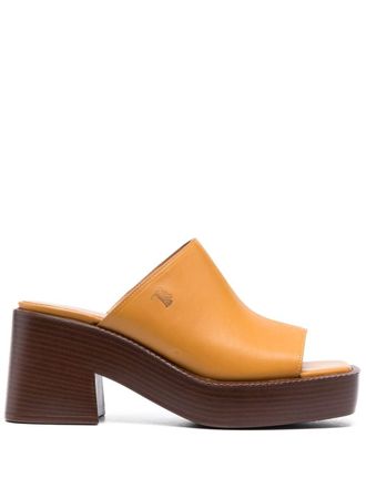 Tod's Muiltjes met blokhak - Beige