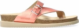 Mephisto Lichtgewicht Teenslipper - Dames - Slippers - Rood - 35 EU - Leer - Schoenen