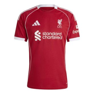 adidas Liverpool FC 25/26 Home Asia Sizing Strawberry Red JV6423
