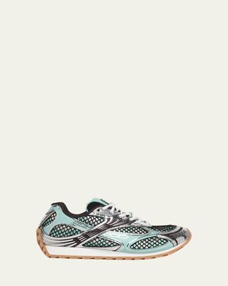 Bottega Veneta Mens Orbit Technical Fishnet Sneakers