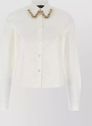 Fabiana Filippi embellished collar long sleeves shirt