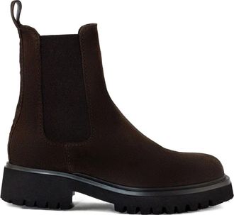 Guglielmo Rotta Chelsea laarzen met elastisch vlak - Bruin