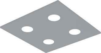 Lumicom Lumicom - River Square 4x Plaf&oacute;n Monocolor Mate