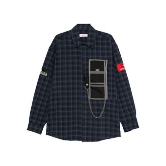 Martine Rose Chain-detail Checked Shirt