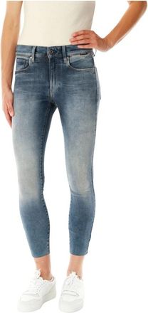 G-Star 3301 Skinny Ankle Jeans - Dames - Cropped Jeans - Blauw - W24 L32 - Katoen - Jeans