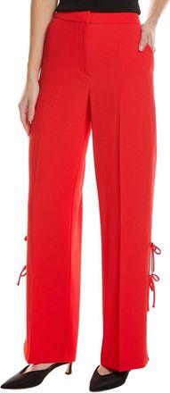 Shelli Segal Side Slit Bow Trim Pant