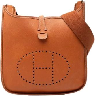 Herm&egrave;s Pre-owned Evelyne II PM - Dames - Vintage Schoudertas - Bruin - ONE Size - Leer - Vintage