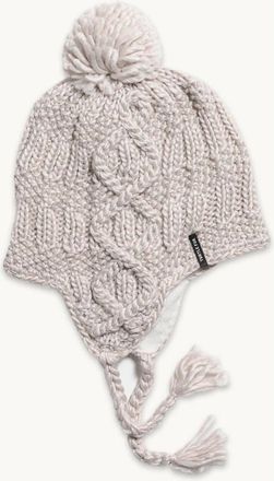 Turtle Fur Merino Wool Gianna Earflap Beanie in Natural at Nordstrom