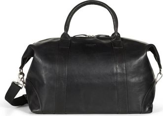 Howard London Weekend Bag Steven - unisex - Weekendtassen - Zwart - ONE Size - Leer - Tassen