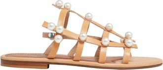 Elina Linardaki Sandalen - Dames - Sandalen - Beige - 36 EU - Schoenen