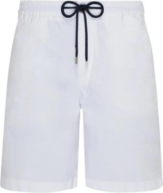 Vilebrequin Jogging Bermuda van gabardine voor heren - Heren - Korte Broeken - Wit - W36 - Katoen - Korte Broeken