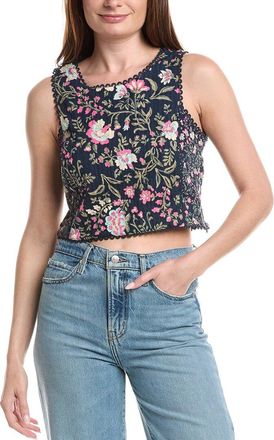 Ellen Tracy Challis Floral Top